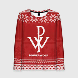 Женский лонгслив Новогодний Powerwolf