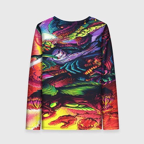 Женский лонгслив Tekken hyper monster steel / 3D-принт – фото 2