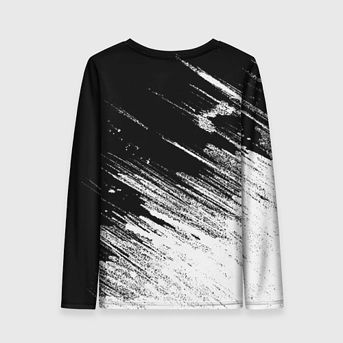 Женский лонгслив Stray kids - черно-белый / 3D-принт – фото 2
