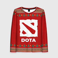 Лонгслив женский Dota new year, цвет: 3D-принт