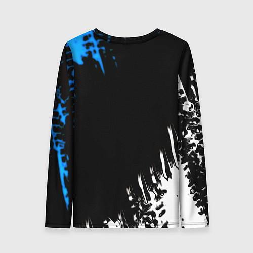 Женский лонгслив Doom краски лого текстура / 3D-принт – фото 2