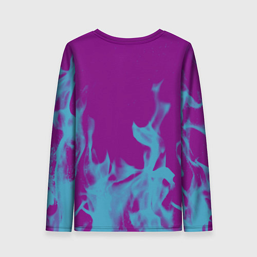 Женский лонгслив Dayz неоновый огонь / 3D-принт – фото 2