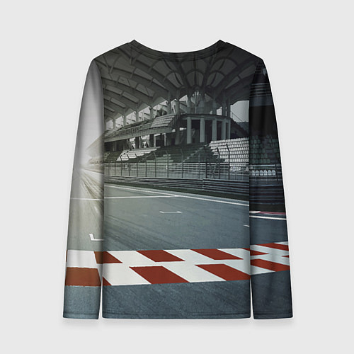 Женский лонгслив Шевроле корвет - гоночная команда / 3D-принт – фото 2