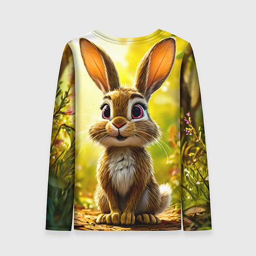 Женский лонгслив Зайчишка / 3D-принт – фото 2