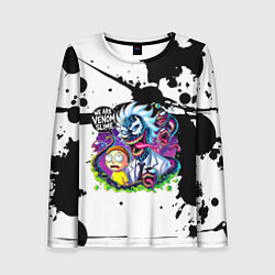 Лонгслив женский Venom-Rick and Morty - blots, цвет: 3D-принт