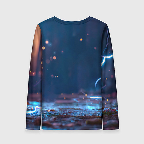 Женский лонгслив Синий утенок / 3D-принт – фото 2