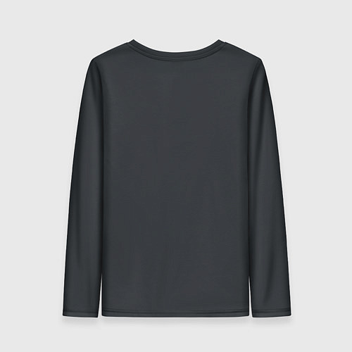 Женский лонгслив Таня - белая надпись вязью / 3D-принт – фото 2