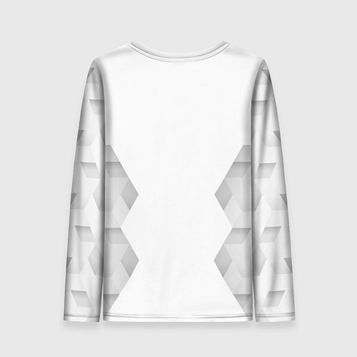 Женский лонгслив AC Milan white poly / 3D-принт – фото 2