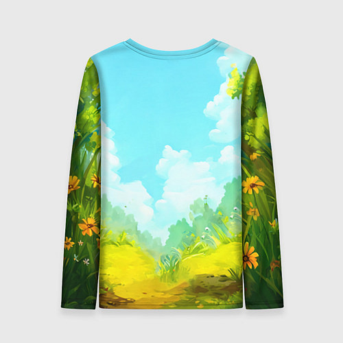 Женский лонгслив Веселая уточка / 3D-принт – фото 2