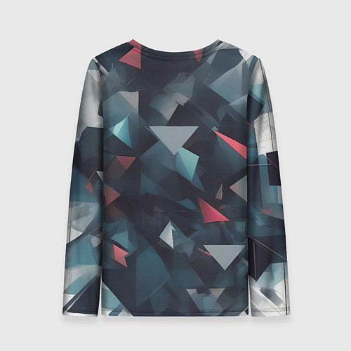 Женский лонгслив Абстрактный взрыв и осколки / 3D-принт – фото 2