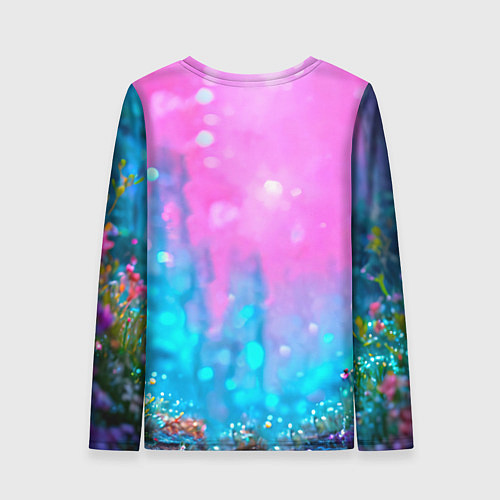 Женский лонгслив Коровка в сказочном лесу / 3D-принт – фото 2