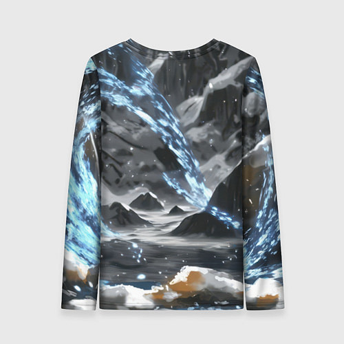 Женский лонгслив Злой русский медведь / 3D-принт – фото 2