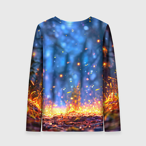 Женский лонгслив Лосенок в лесу / 3D-принт – фото 2