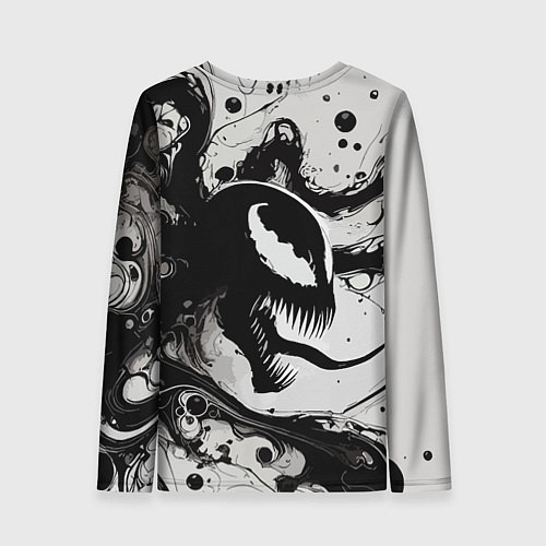 Женский лонгслив Морда свирепого симбиота - нейроарт / 3D-принт – фото 2