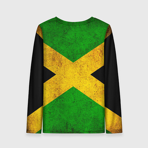 Женский лонгслив Jamaica flag / 3D-принт – фото 2
