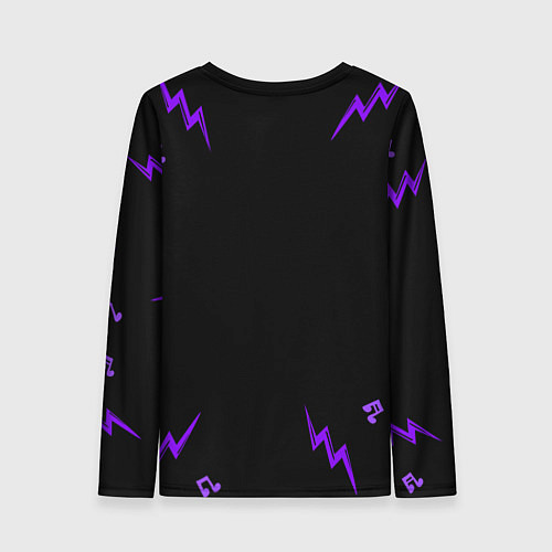 Женский лонгслив Fall Out Boy неоновый череп / 3D-принт – фото 2
