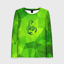 Женский лонгслив Scorpions green poly
