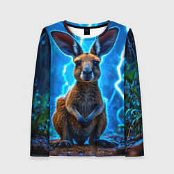 Женский лонгслив Кенгуру в разрядах молнии