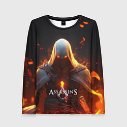 Лонгслив женский Assassins Creed fire, цвет: 3D-принт