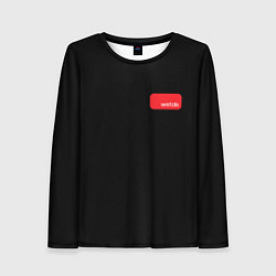 Женский лонгслив Punk dragonfly with paint strokes