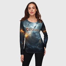 Лонгслив женский Stronghold сrusader крестовый гром, цвет: 3D-принт — фото 2
