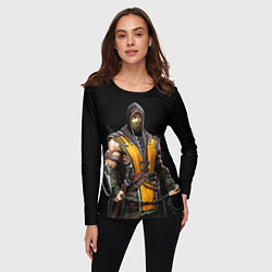 Лонгслив женский Mortal kombat - Scorpion, цвет: 3D-принт — фото 2