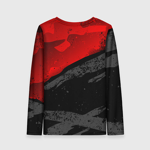 Женский лонгслив Doom - neon red / 3D-принт – фото 2