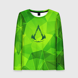 Лонгслив женский Assassins Creed green poly, цвет: 3D-принт