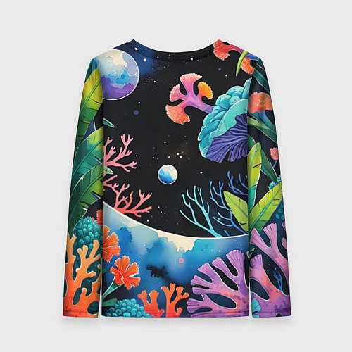 Женский лонгслив Подводная фантастика / 3D-принт – фото 2