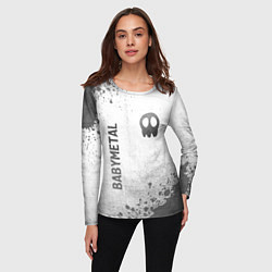 Лонгслив женский Babymetal - white gradient вертикально, цвет: 3D-принт — фото 2