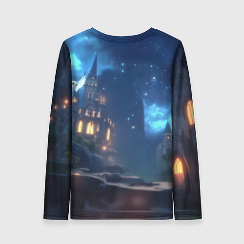 Женский лонгслив Гарри Поттер в галстуке / 3D-принт – фото 2