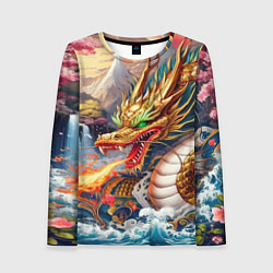 Женский лонгслив Dragon tattoo - irezumi