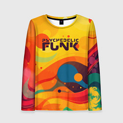 Лонгслив женский Psychedelic funk, цвет: 3D-принт
