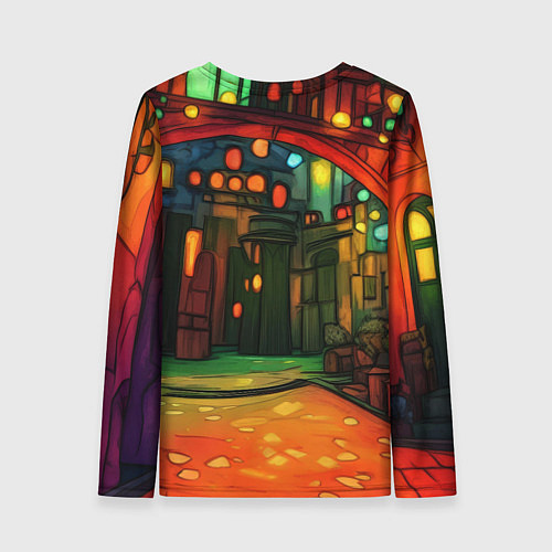 Женский лонгслив Праздничный Джокер / 3D-принт – фото 2