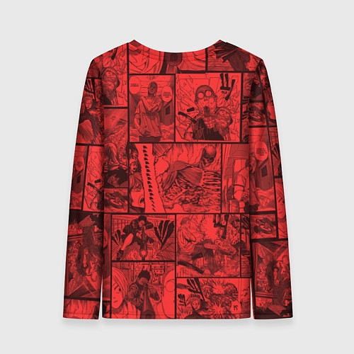 Женский лонгслив Дни сакамото герои / 3D-принт – фото 2