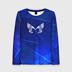Лонгслив женский Placebo blue poly, цвет: 3D-принт