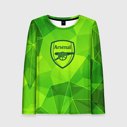 Лонгслив женский Arsenal green poly, цвет: 3D-принт