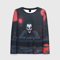 Лонгслив женский Джокер в пустом баре, цвет: 3D-принт