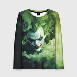Женский лонгслив Джокер зеленый дым