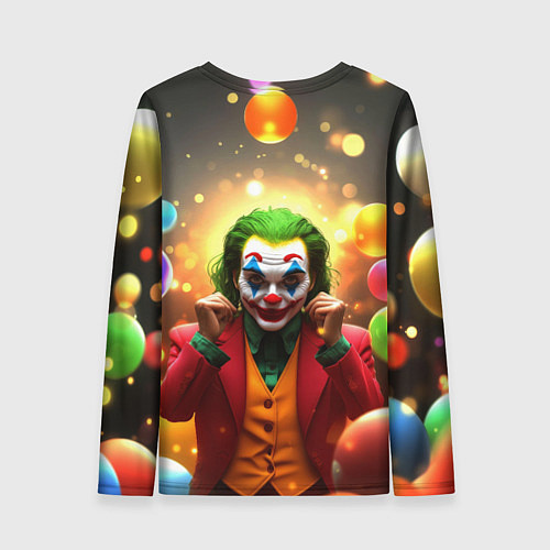 Женский лонгслив Джокер в шариках / 3D-принт – фото 2