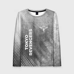 Женский лонгслив Tokyo Revengers - grey gradient вертикально