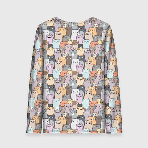 Женский лонгслив Котики / 3D-принт – фото 2