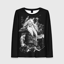 Женский лонгслив Перун бог громовержец