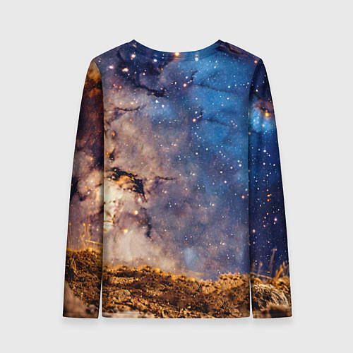 Женский лонгслив Пиксибоб в космосе / 3D-принт – фото 2