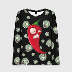 Женский лонгслив Перчик из игры растения против зомби