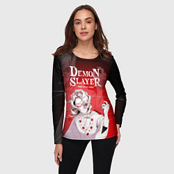 Лонгслив женский Гора Натагумо - демон паук, цвет: 3D-принт — фото 2
