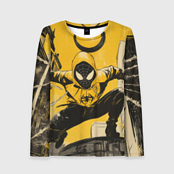 Женский лонгслив Черный человек-паук