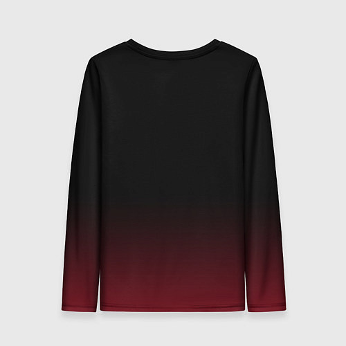 Женский лонгслив Metallica - fire skull / 3D-принт – фото 2