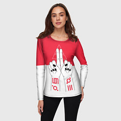 Лонгслив женский 30 Seconds to Mars poster, цвет: 3D-принт — фото 2