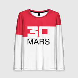 Лонгслив женский 30 Seconds to Mars poster, цвет: 3D-принт